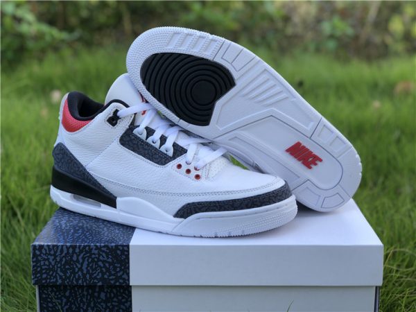 mens jordan 3 se denim fire red shoes