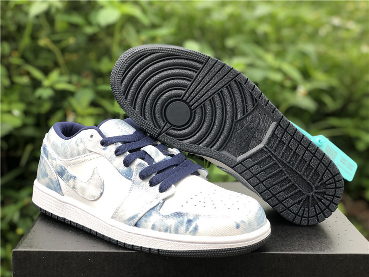 new jordan 1 low washed denim shoes - Click Image to Close