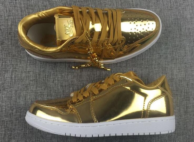 Air Jordan 1 Low OG Pinnacle Metallic Gold - Click Image to Close