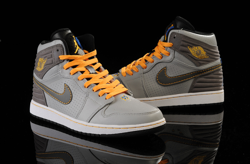 Air Jordan 1 Retro '93 Grey Yellow Shoes