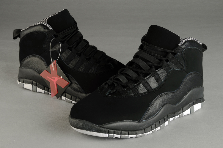 Air Jordan Retro 10 Shoes All Black