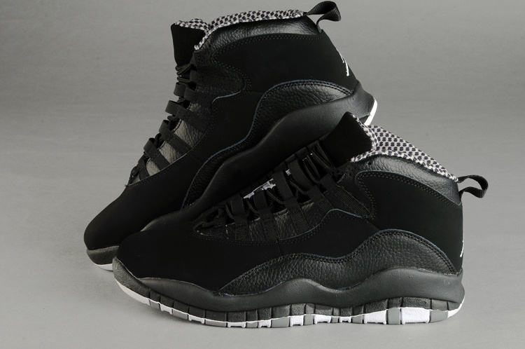 Air Jordan Retro 10 Shoes All Black