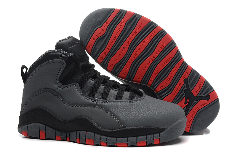 Air Jordan 10 X Retro Cool Grey Infrared Black - Click Image to Close