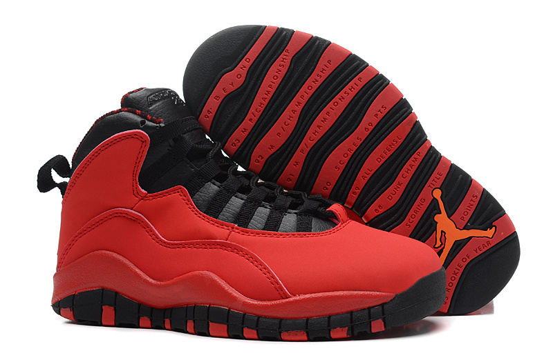 Air Jordan 10 X Retro Fusion Red Black Laser Orange - Click Image to Close