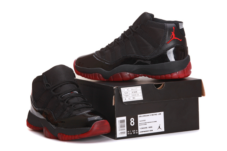 2013 Jordan 11 Snakeskin Black Red - Click Image to Close