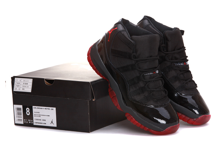 2013 Jordan 11 Snakeskin Black Red - Click Image to Close