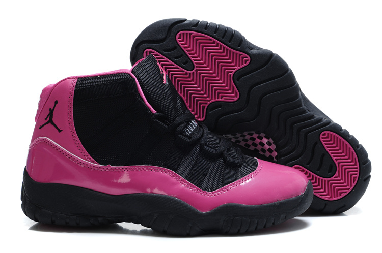 Authentic Jordan 11 Black Pink For Women - Click Image to Close