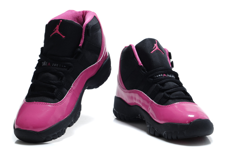 Authentic Jordan 11 Black Pink For Women - Click Image to Close