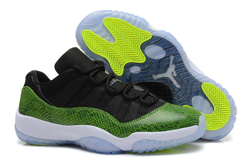 Air Jordan 11 Low Green Snakeskin