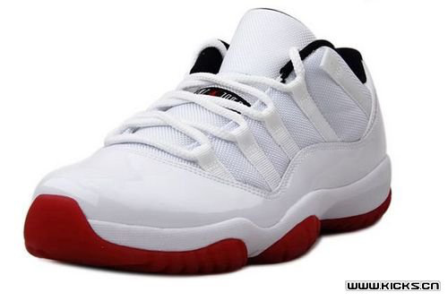 Air Jordan 11 Low White Red Shoes