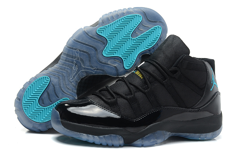 Air Jordan 11 Retro Black Gamma Blue Black Varsity Maize - Click Image to Close