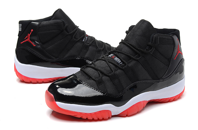 Air Jordan 11 Retro Bred Black White Varsity Red Cheap - Click Image to Close