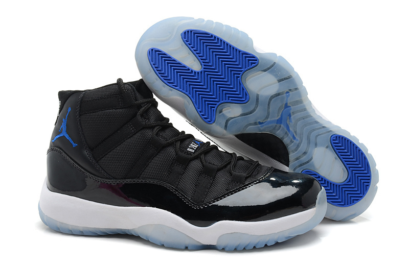 Air Jordan 11 Retro Space Jams Black Varsity Royal White - Click Image to Close