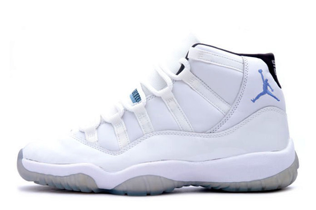 Air Jordan 11 Retro White Black Columbia Blue