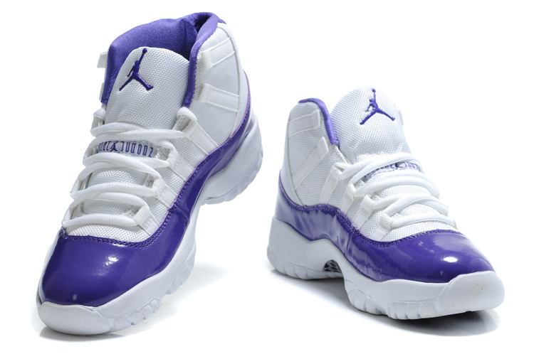 Authentic Jordan 11 White Blue For Women - Click Image to Close