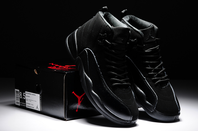 Air Jordan 12 Retro OVO All Black Cheap - Click Image to Close