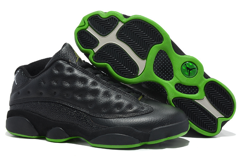 Air Jordan 13 Low Black Green Shoes