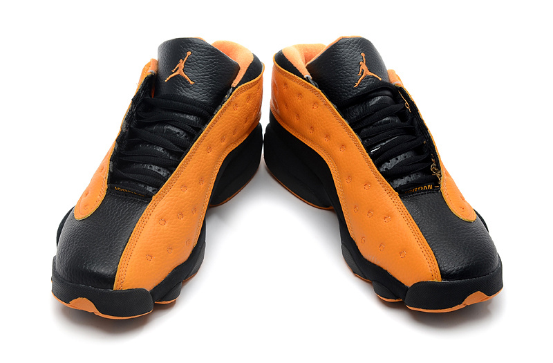 Air Jordan 13 Low Black Orange Shoes - Click Image to Close