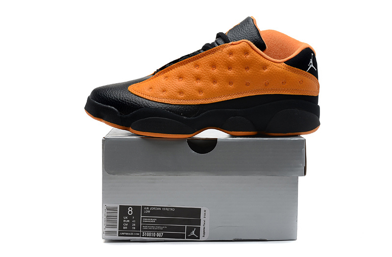 Air Jordan 13 Low Black Orange Shoes - Click Image to Close