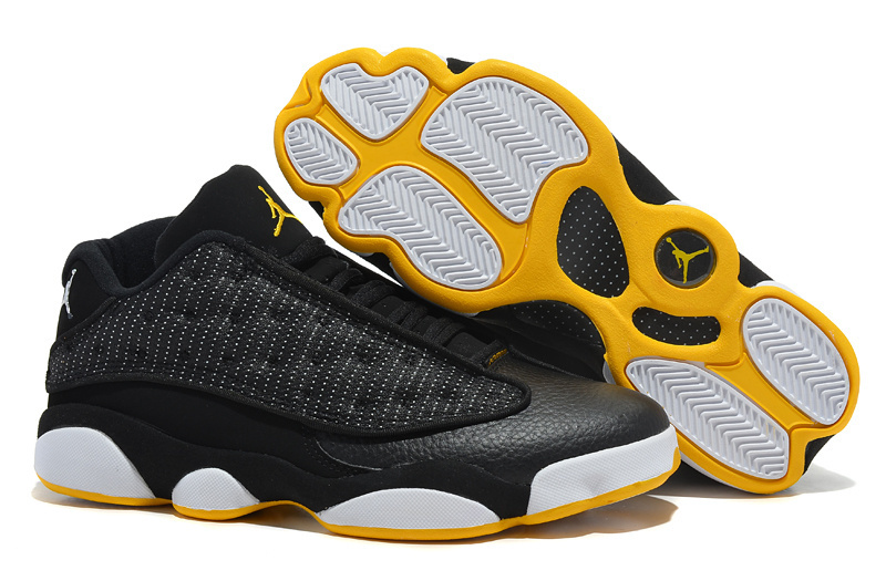 air jordan retro 13 black and yellow