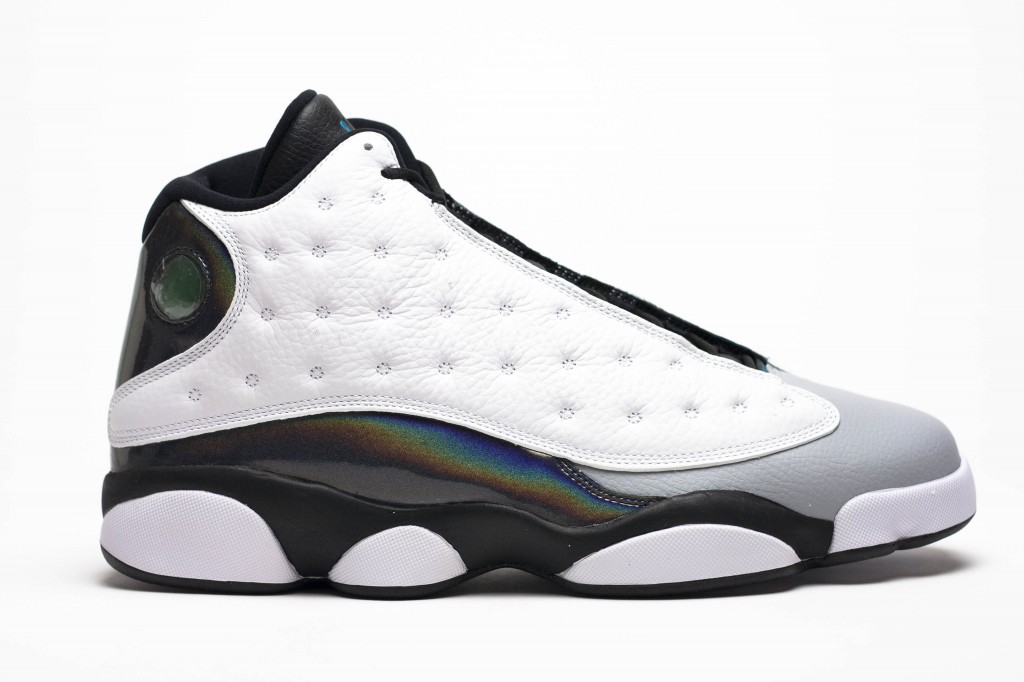 Air Jordan 13 Retro Barons Tropical White Black Wolf Grey Teal