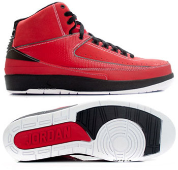 Cheap And Comfortable Air Jordan 2 Red Black Chrome - Click Image to Close