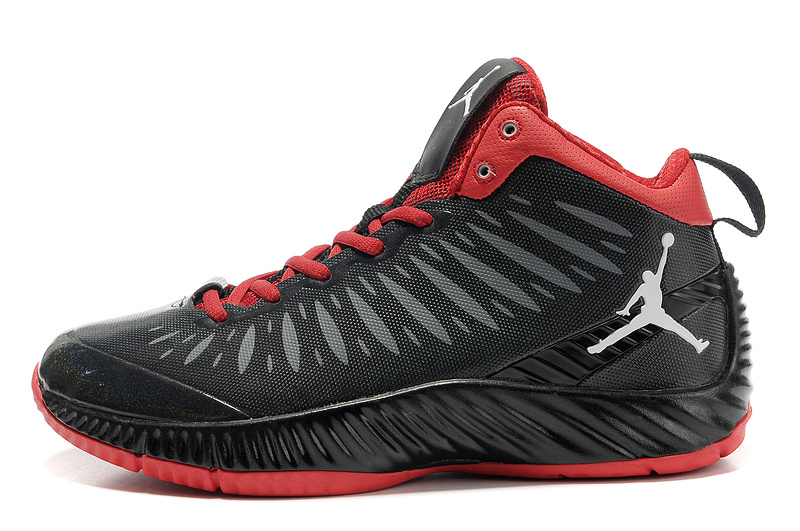 2012 Olympic Jordan Shoes Black Red - Click Image to Close