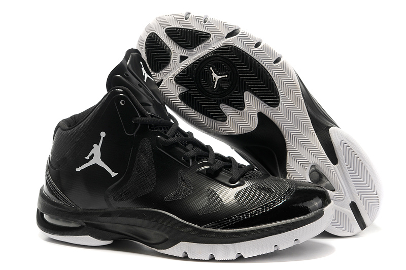 2012 Olympic Jordan Shoes Black White Logo