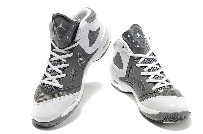 2012 Olympic Jordan Shoes Grey White