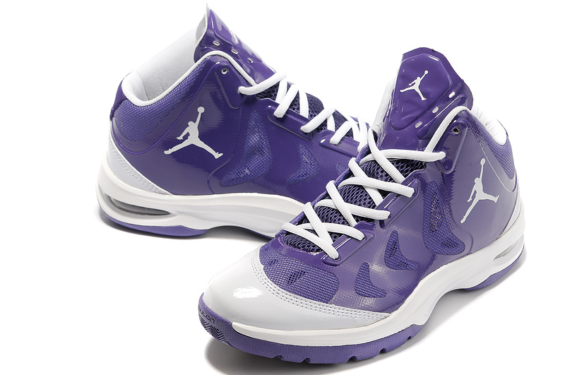 2012 Olympic Jordan Shoes Purple White - Click Image to Close