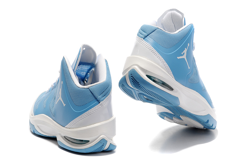 2012 Olympic Jordan Shoes White Blue - Click Image to Close