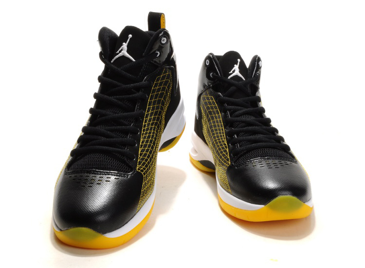 Handsome Jordan 23 Fly Spiderman Black Yellow White