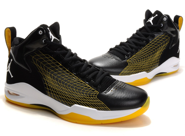 Handsome Jordan 23 Fly Spiderman Black Yellow White