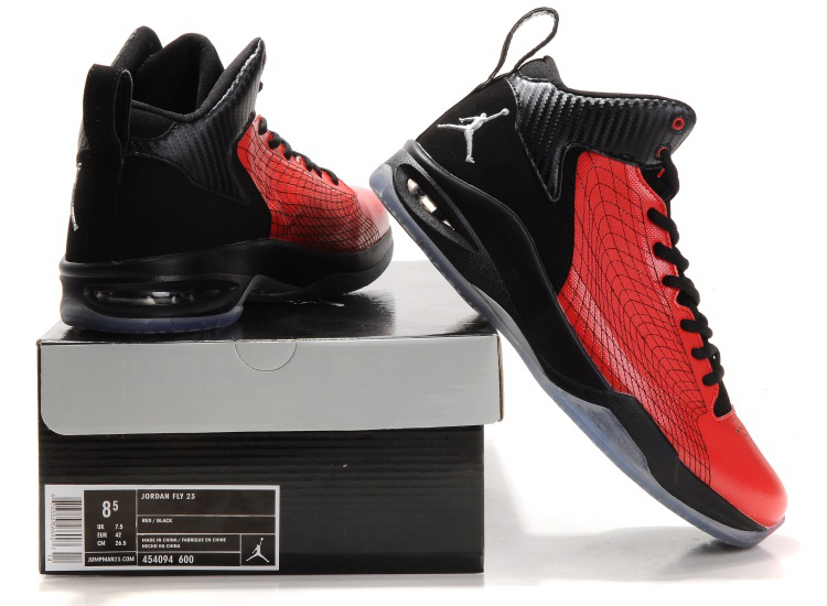 Handsome Jordan 23 Fly Spiderman Red Black