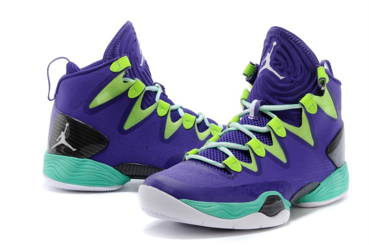 Air Jordan 28 SE Blue Green Black White Shoes - Click Image to Close