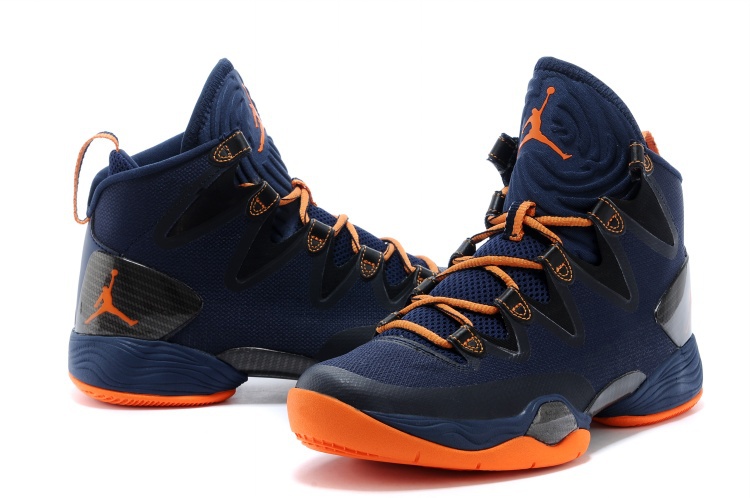 Air Jordan 28 SE Dark Blue Orange Shoes - Click Image to Close