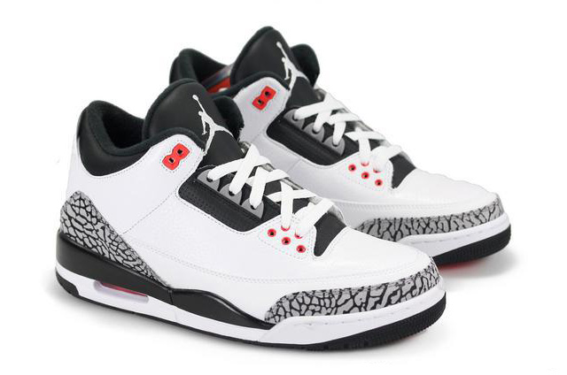 Air Jordan 3 Retro White Black Wolf Grey Infrared 23 2014