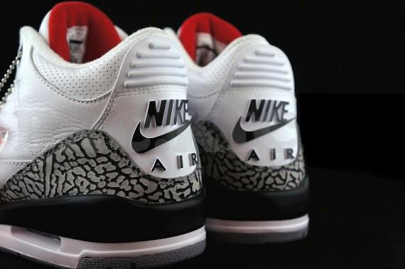 New Authentic Jordan 3 White Grey Nike Logo Shoes - Click Image to Close