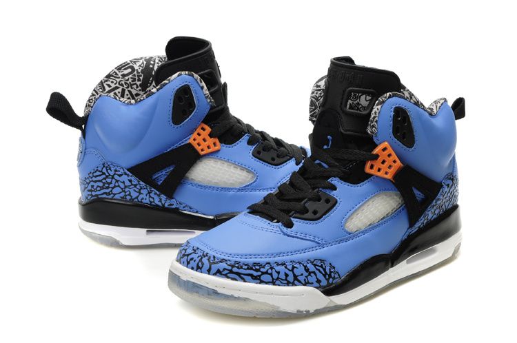 Real Air Jordan Shoes 3.5 Black Blue - Click Image to Close