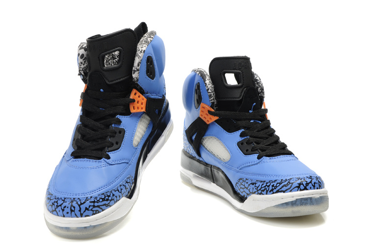 Real Air Jordan Shoes 3.5 Black Blue - Click Image to Close