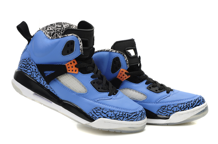 Real Air Jordan Shoes 3.5 Black Blue - Click Image to Close