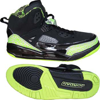 Real Air Jordan Shoes 3.5 Black Green