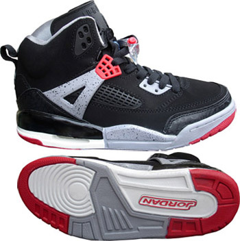 Real Air Jordan Shoes 3.5 Black Grey Red