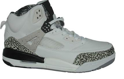 Special Jordan Shoes 3.5 White Grey Black