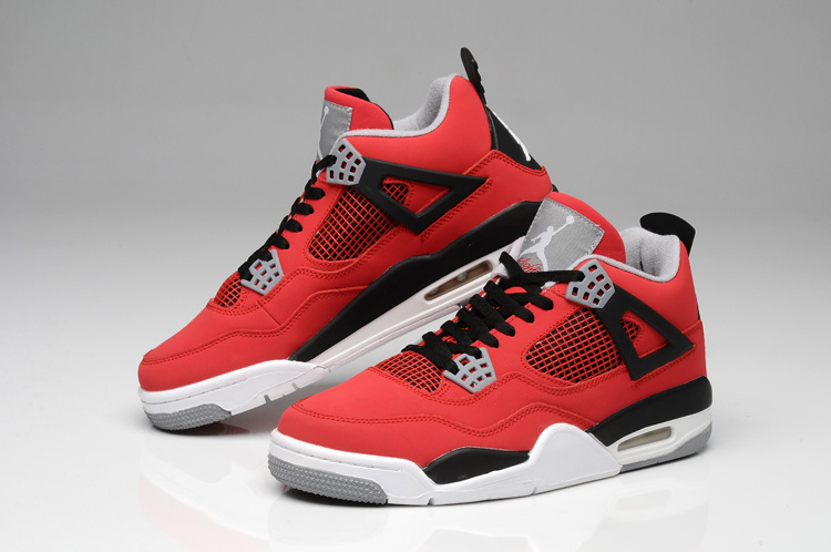 2013 Jordan Retro 4 Bulls Colors Red White Black