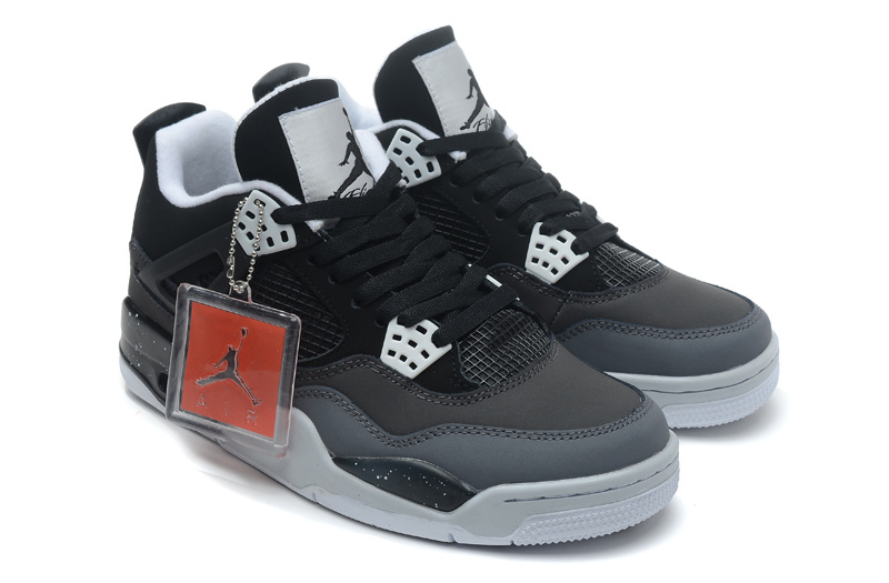 Air Jordan 4 Retro Fear Black White Cool Grey Pure Platinum - Click Image to Close