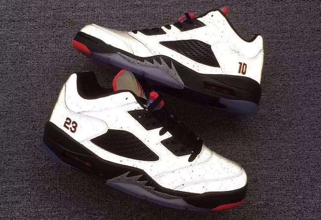 Air Jordan 5 Low Neymar Reflect Silver Infrared 23 Black - Click Image to Close