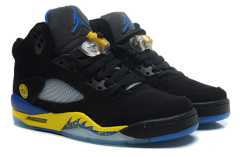 Air Jordan 5 Retro Shanghai Shen Black Varsity Maize Varsity Royal Black