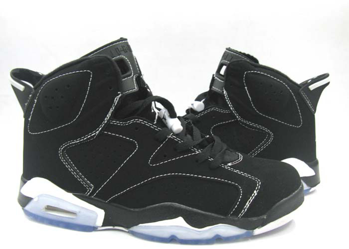 Original Jordan 6 Black White Shoes - Click Image to Close