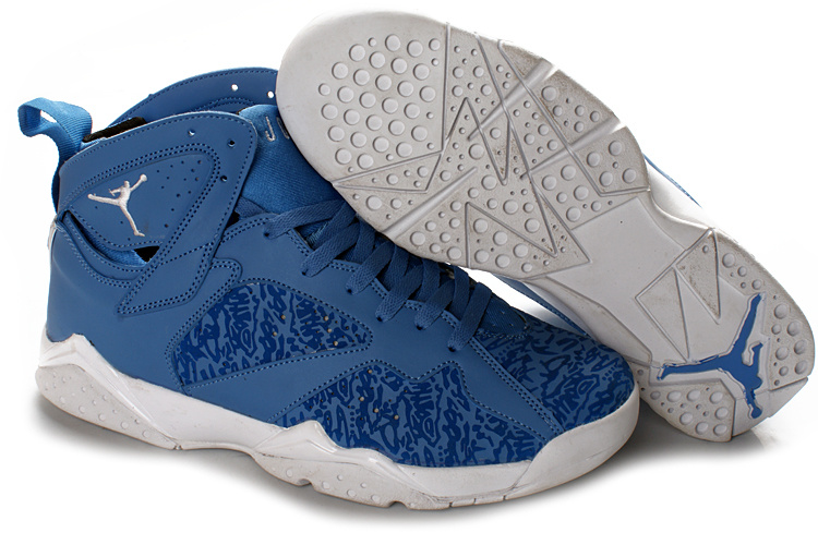 Original Jordan 6 Classic Anniversary Blue Shoes - Click Image to Close